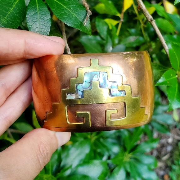 *RARE* Vintage Designer Celia Harms Wrist Cuff - Picture 2 of 12